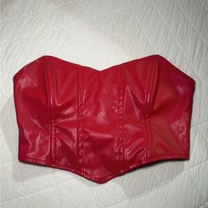 Princess Polly Red Corset Top